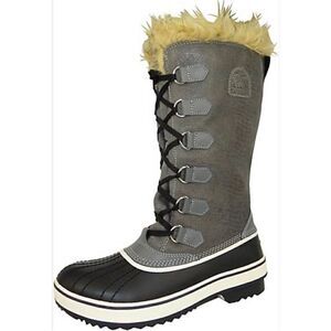 Sorel Women's Arctic Tivoli High Pewter Joan of Arctic Boots Gray Size 6.5